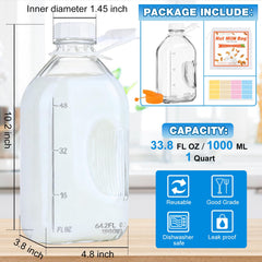 Nut milk bag included with CARBLIN glass bottle set