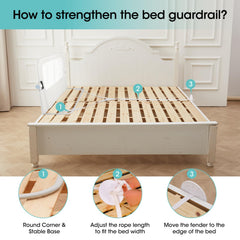 Rock-solid construction and reinforced joints in NUTIKAS bed guard