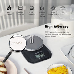 NUTRI FIT small kitchen scale for compact storage