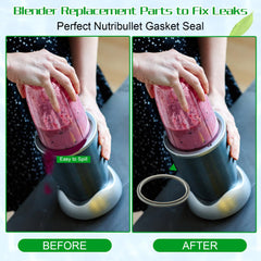 Replacement seal ring set for Nutribullet blender