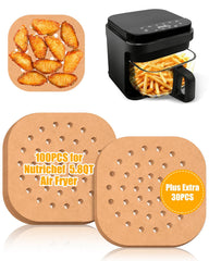 Nutrichef 5.8 Quart air fryer liners 130pcs