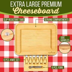 NutriChef charcuterie board extra large for parties