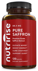 NutriRise saffron supplements bottle 120 capsules