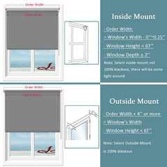 Durable fabric roller blind with smooth operation