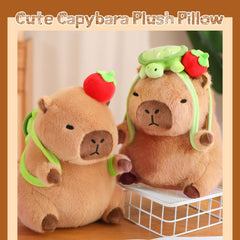 Soft skin friendly capybara plush doll pillow detail