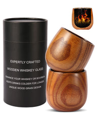 Oaksip Charred Wooden Bourbon Glass