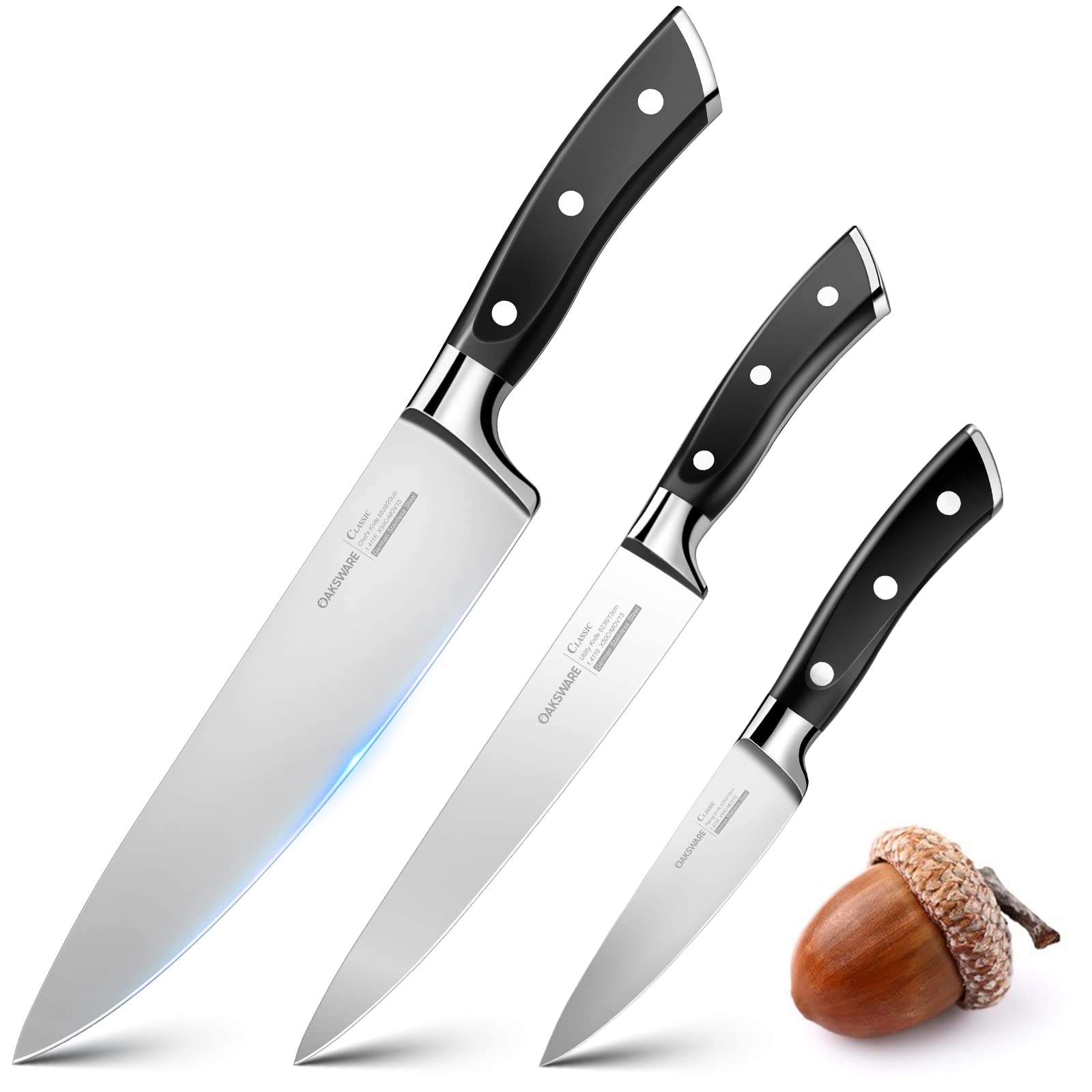 OAKSWARE 8 inch Chef Knife with ABS handle