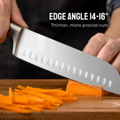 Full tang handle with triple riveted ABS