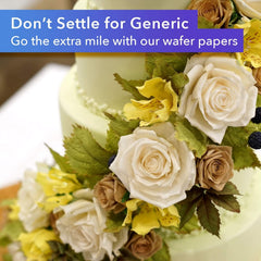 8x11 white edible wafer paper sheets