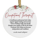 Occupational Therapist Definition Ceramic Ornament 3 inch size