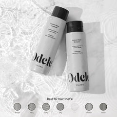 Odele sulfate-free shampoo & conditioner set packaging