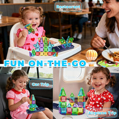 Magnetic tiles travel toy designed for STEM learning by odjas