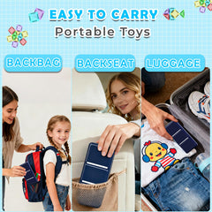 Travel case with magnetic tiles by odjas for kids on the go
