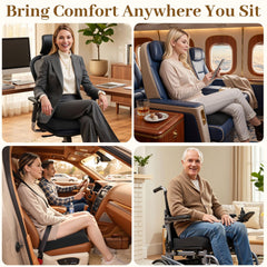 Black memory foam seat cushion for chairs