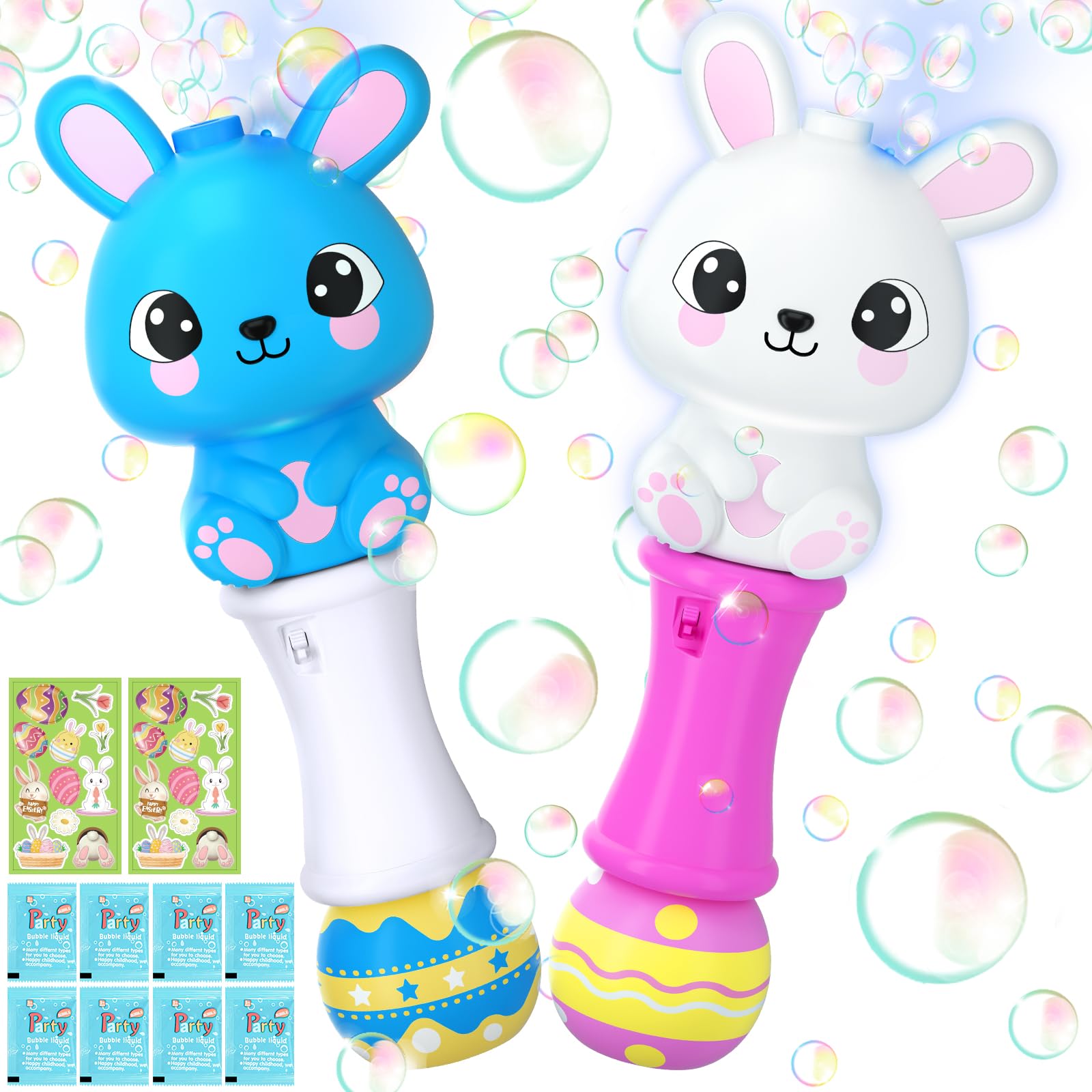 Officygnet easter bunny bubble wand 2-pack