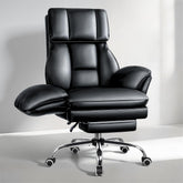 OFIKA big and tall office chair in black with flip armrests