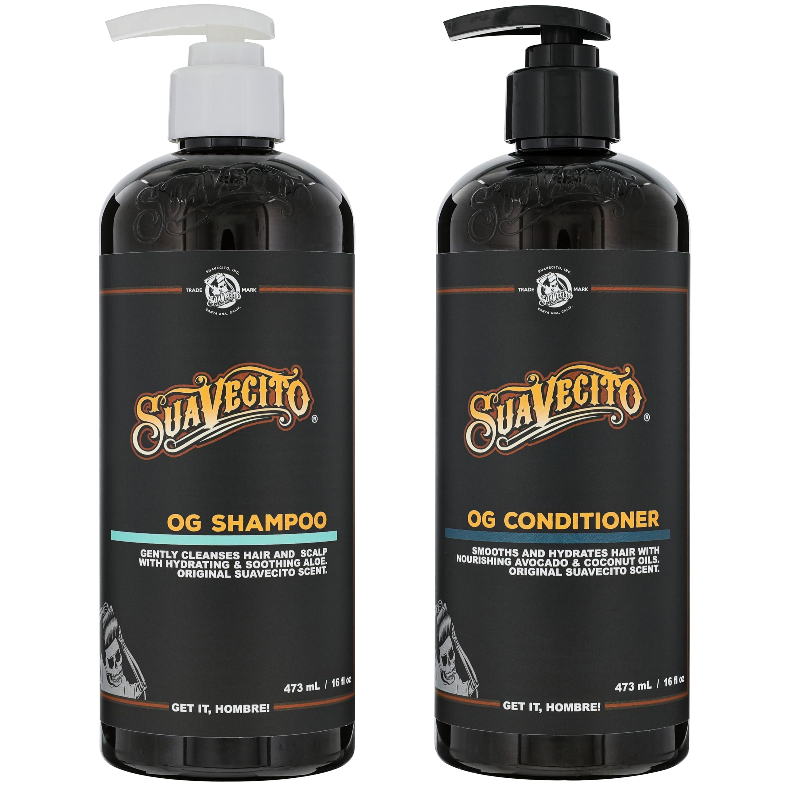 OG Shampoo & Conditioner Set 16 oz pump bottle Provitamin B5
