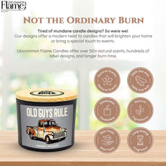 OGR Rusty Truck Woodfire label on candle jar