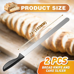 Oh Klyzo 14 inch cake knife serrated edge