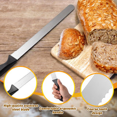 Oh Klyzo 2 pack bread and cake knives set