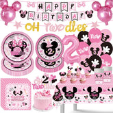 oh-twodles birthday decorations tableware banner plates napkins cups