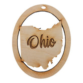 Ohio Ornament 2.9 x 3.6 inch size decorative Christmas ornament
