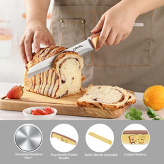 Ohola bread knife for homemade bread in kitchen