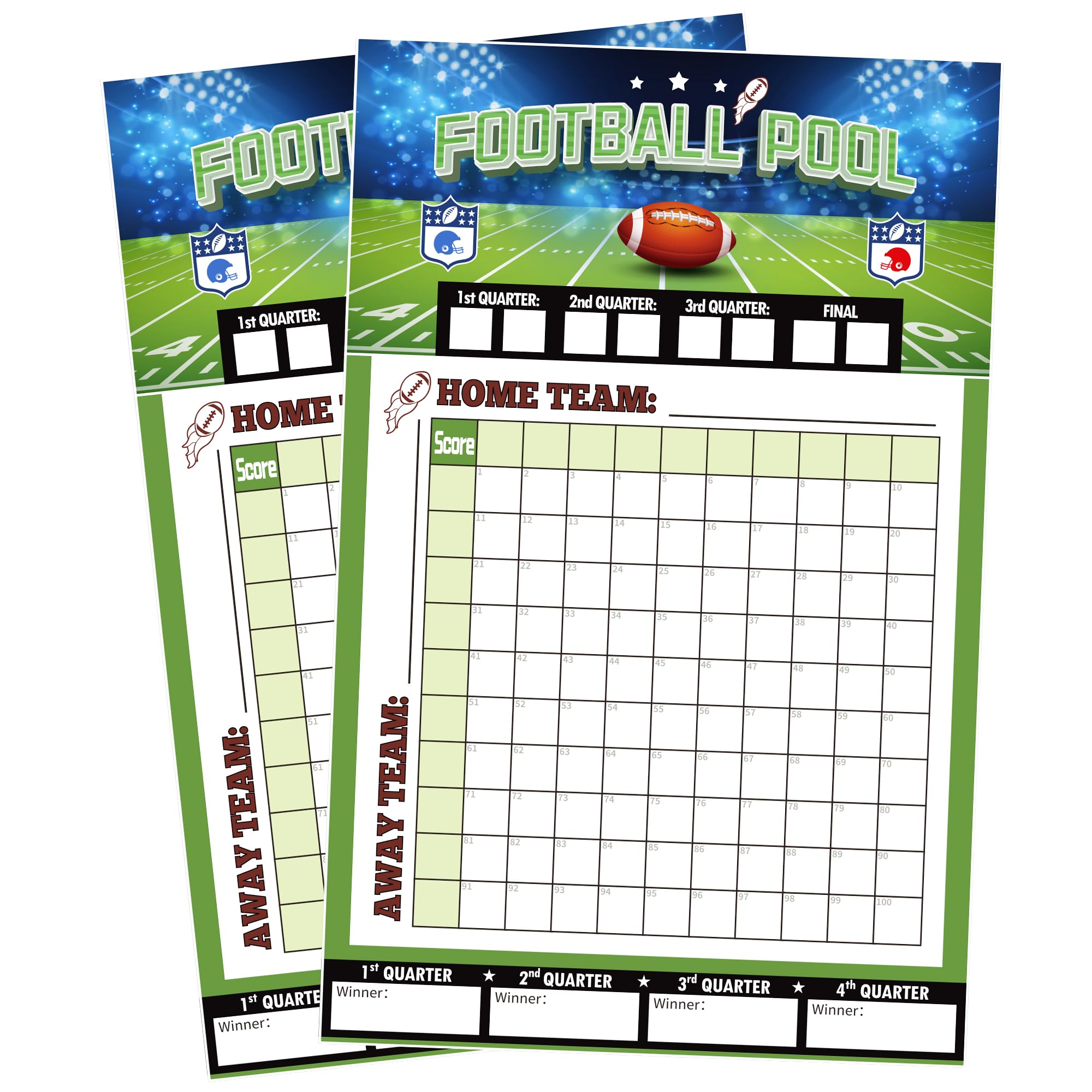 OHOME football party decorations two-pack poster set