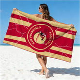 OICEME football towel with San Francisco theme