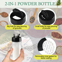 Five oil spray bottles included in camping set