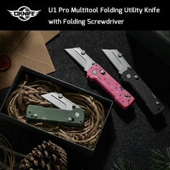 Rail lock blade deployment on OKNIFE U1 Pro knife