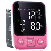 Oklar pink upper arm blood pressure monitor