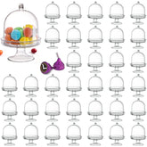 Okllen 36 pack mini cake plate with lid front display