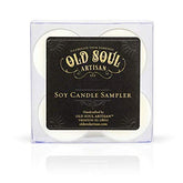 Old Soul Artisan scented soy candle sampler four tea lights in heat resistant containers