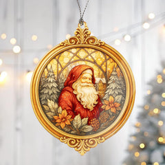 Old-world Xmas ornament with intricate motifs