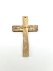 Olive Wood Cross from Bethlehem Small 4.75 x 3.4 inches wall cross