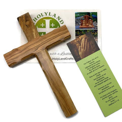 Olive Wood Cross from Bethlehem X-Large 10 x 6 inches wall hanging