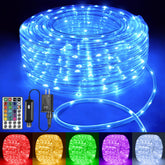 Ollny 66ft outdoor rope lights with 200 multicolor LEDs
