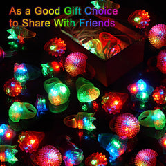 Six shapes glow rings for party decorations