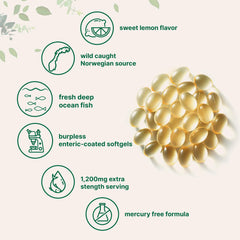 Lemon flavored burpless omega-3 fish oil by Micro Ingredients