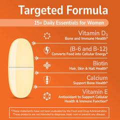 Gluten free multivitamin for women packaging