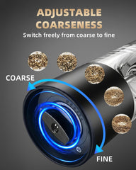 Compact design salt pepper grinder set with refillable container