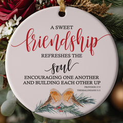 One sided print ornament back personalization option