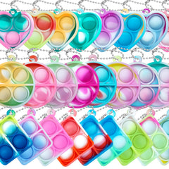ONKULL Pop Fidget Keychain colorful silicone close up