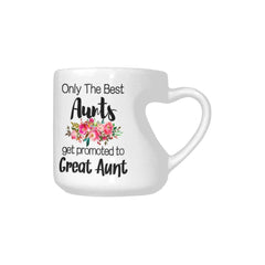 Only The Best Aunts Get Promoted to Great Aunt Coffee Mug 10.3 oz white ceramic