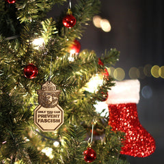 only you can prevent fascism rear view mirror ornament alt text