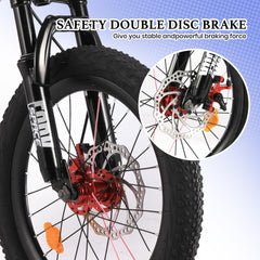 Front suspension feature on ONLYGU Kids Bike