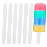 ONLYKXY 20pcs white ice cream stick 4.5inch