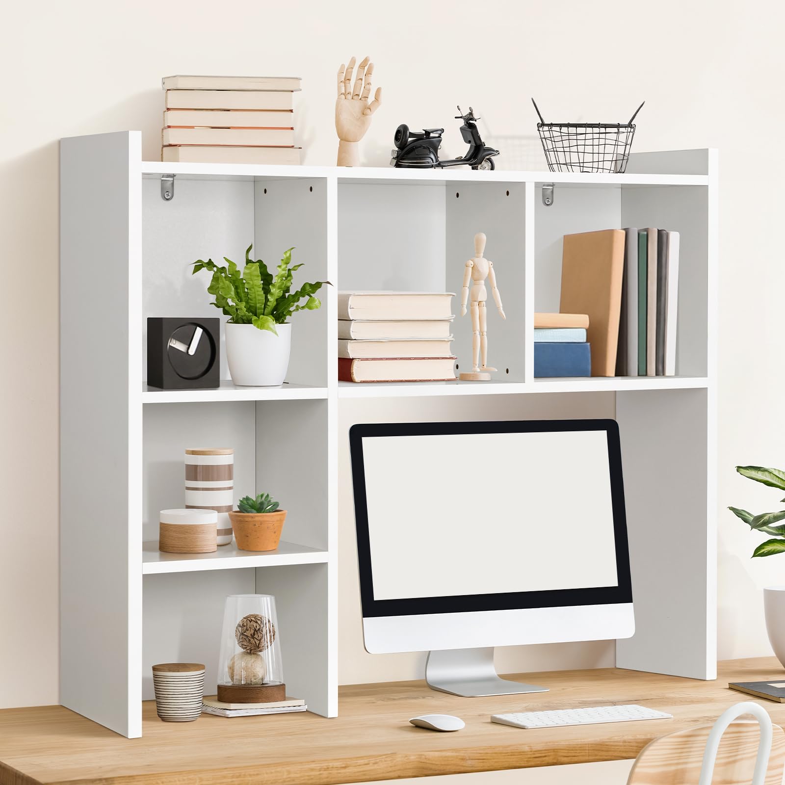 OOOK dorm desk hutch white 35.5 x 9.4 x 31.4 inches