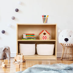 Kids bookshelf and toy storage by OOOK in classroom